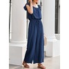 Dokotoo Jumpsuits for Womens 2025 Fall Ruffle Sleeves Cute Square