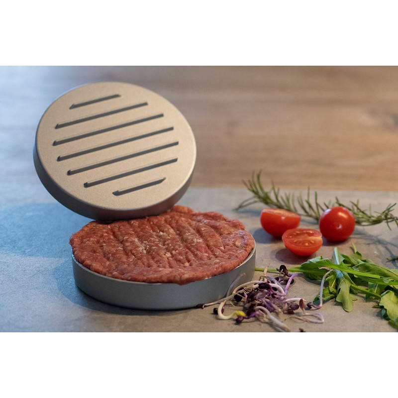 Brandsseller Burger Press Approx. Diameter 12 cm Cast Aluminium Hamburger