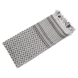 VINGVO Bufanda de Algodón, Gris, 110x110 Cm, Bufanda del Desierto, Cómoda para la Piel para Viajeros (110 * 110CM)