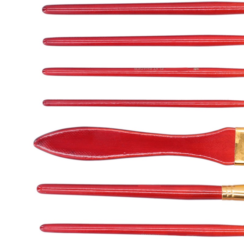 11Pcs Acrylic Paint Brushes Seamless Interface Strong Water Absorption Smoothly
