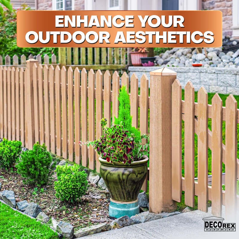 Solid Copper Heavy Duty Post Caps 5.5 x 5.5 for