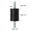 X AUTOHAUX 4pcs M8 Anti Vibration Rubber Isolator Mount 30x40mm