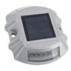 Solar Deck Lights Silver Aluminium Alloy High Brightness LED Solar