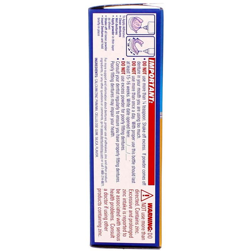 Fixodent Denture Adhesive Powder Extra Hold 2.70 oz (Pack of