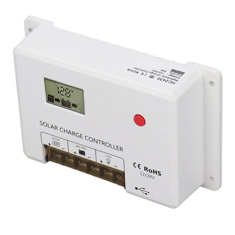 PWM Solar Charge Controller Regulator LCD Display for Lithium Sealed