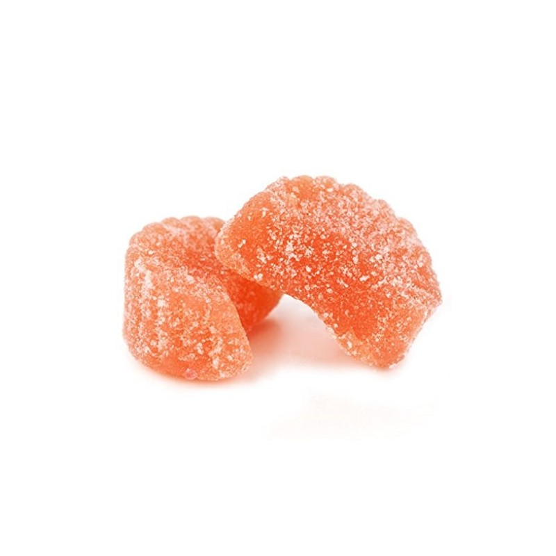 The Snackery, Orange Slices Candy in Round Plastic Jar, 1.5