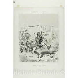 Historic Pictoric Print : Campaign Sketches: Our Jolly Cook, Winslow Homer, c 1858, Vintage Wall Decor : 08in x 12in