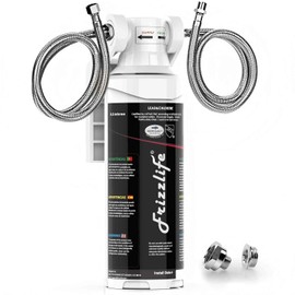 Frizzlife Under Sink Water Filter System-NSF/ANSI 53&42 Certified High Capacity Direct Connect Under Counter Drinking Water Filtration System-0.5 Micron Reduces Lead, Chlorine, Bad Taste & Odor