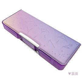 Kamio Japan 032811 MEMORY NIGHT Compact Double-Sided Pen Case, Pink, Simple x Gradient, Back to School