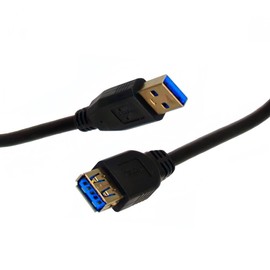HQRP 6ft SuperSpeed USB 3.0 Type A Male to Female (M/F) Extension Cable Data Transfer and Charging Cord