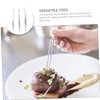 FUNOMOCYA 1 Set Precision Stainless Steel Tweezers Culinary Tongs for