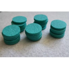Handmade NEW! 22.5MM Light Teal THICK Felt Aroma Pads x 25 Essential Oil Diffuser Locket