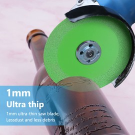 flintronic Flintronic Glass Cutting Disc Angle Grinder, 115 x 15mm Glas-Trennscheibe, ?22,23mm Innere Glasschneidescheibe, Diamanttrennscheibe, Diamants?geblatt-geschnittenes Glas fr Glas Keramik Keramikfliesen