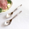 CraftsnFavors 10 SILVER 10" Heavy Duty Plastic Large Serving SPOONS