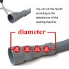 Lurowo Washing Machine Drain Hose Inlet Hose Including Hose Clamp