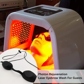 Toulifly Solarium Glasses, Laser Protection Glasses, LED Safety Glasses, UV Safety Glasses, Protective Glasses, Beauty Instrument, Eye Protection Glasses, Tanning Glasses, Eye Patch for UV Infrared