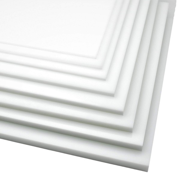 BuyPlastic Natural White HDPE Plastic Sheet 1" Thick, Size 6"