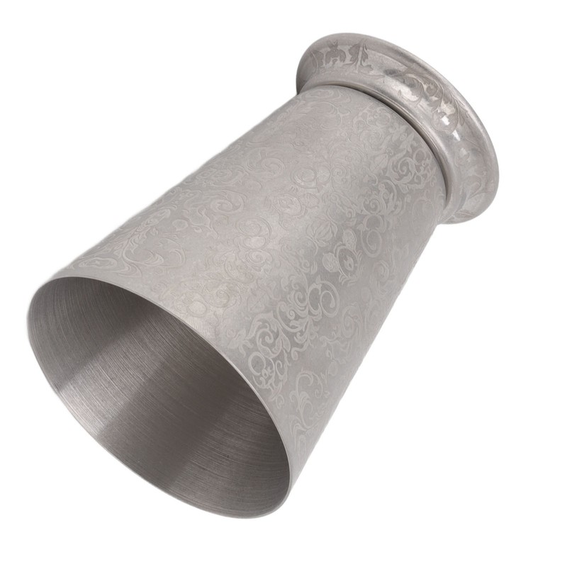 Stainless Steel Mixing Glass Shaker Floral Engraving Pattern Metal Drink