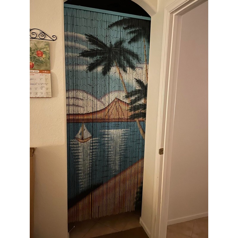 ABeadedCurtain - Waikiki Beaded Curtain 125 Strands (+Hanging Hardware)