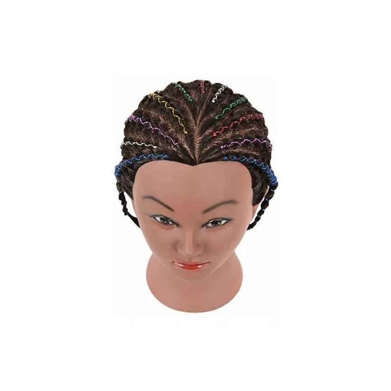 FUAI Maniqui Cabeza Cabello Natural Negro 22 Cm Fuai