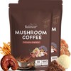 Mushroom Coffee, 6 Adaptogenic Mushrooms (Lion's Mane, Cordyceps, Turkey Tail