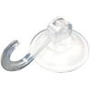 Merriway BH06630 (4 Pcs) Suction Hooks Lever Type Clear 55mm