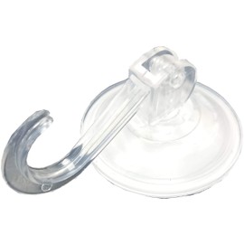 Merriway BH06630 (4 Pcs) Suction Hooks Lever Type Clear 55mm (2.16 inch) - Pack of 4 Pieces