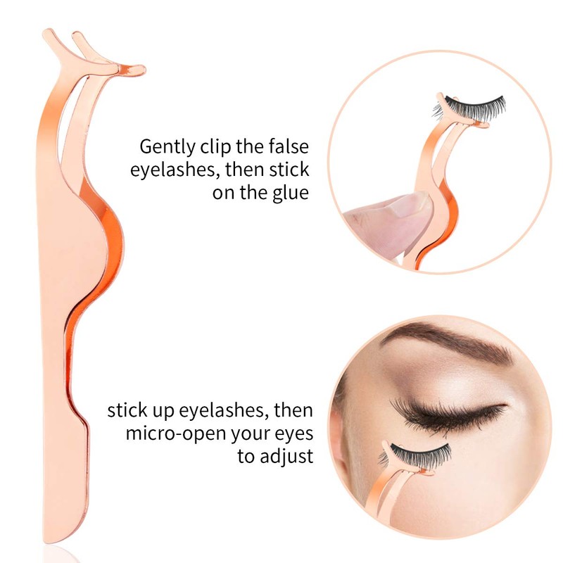 Arroyner 3Pcs Eyelashes Tool Fake Lash Applicator Lash Tools Fake