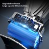 Super Bright Headlamp 90000lm Silver Rechargeable 1600mAh Battery Adjustable Headband