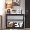 Yaheetech Console Table for Entryway, 2 Tier Entryway Table Bookshelf