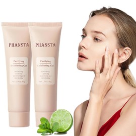 2 Pack Gel exfoliante purificanteExfoliating Scrub Gel for Face and BodyElimina Suavemente las Células Muertas, Hidrata y Unifica el Tono para una... 