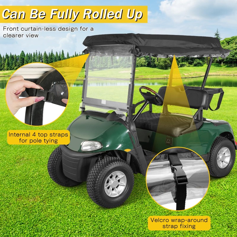 SANXIACAR Golf Cart Enclosure 2 Passenger for EZGO RXV 2
