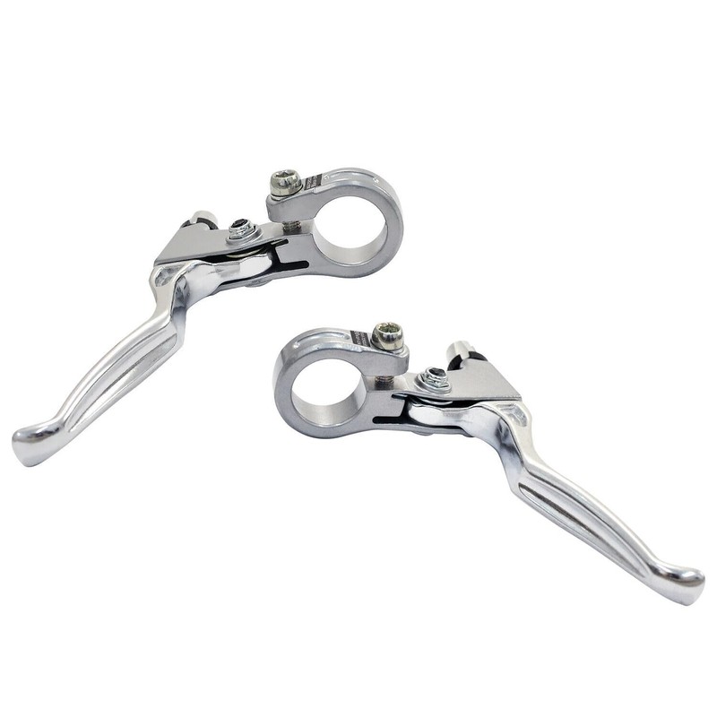 Dia-COMPE SS6 Old School MTB Brake Lever Set (L+R), Silver,