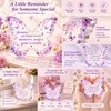 Purple Butterfly Acrylic Decoration for Inspirational Gifts – 2D Floral