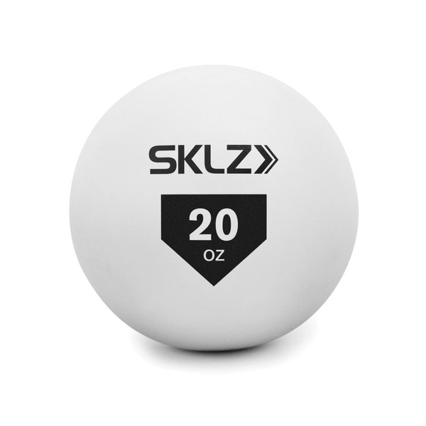 SKLZ Contact Ball Baseball and Softball Batting Training Ball, 20 Ounce,White