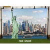 CORFOTO Fabric 8x6ft Statue of Liberty Backdrop Theme Photography America