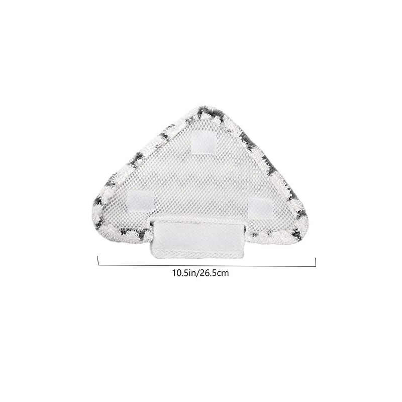 Meriton Washable Steam Mop Pads Triangle Replacement Cleaning Pads Fits