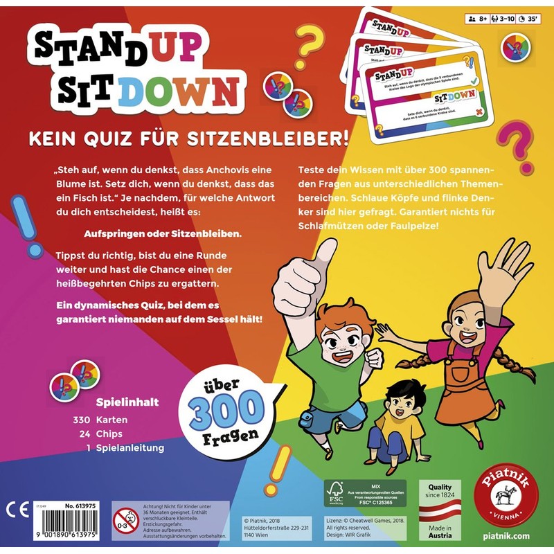 Piatnik 06139 - Stand up Sit down