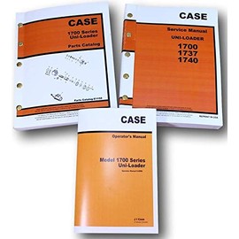 Case 1700 1737 1740 Uni Loader Skid Steer Service Parts Operators Manual Catalog