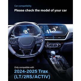 WEIPIN For 2024-2025 Trax (LT/2RS/ACTIV) Screen Protector 11.3 Inch Glossy Tempered Glass Touchscreen *1 + 8 Inch Dashboard *1 Accessories 9H Hardness Glass - No More Scratch&Fingerprint