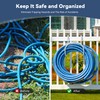Heavy Duty Garden Hose Holder for Fence, Fits 2" Railings,