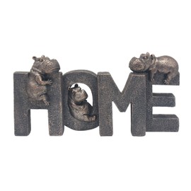 The Leonardo Collection Happy Hippo Home Home Decor Figurines & Ornaments For Home & Office | Decorative Accessories Statues For Indoor & Outdoor | Lovely Gifts for Women & Men