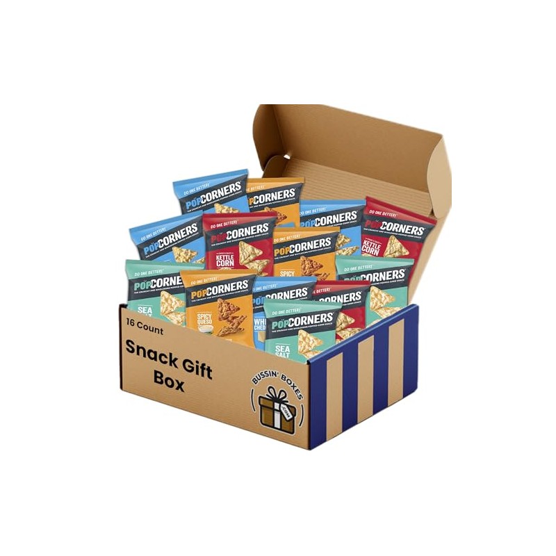 Popcorn Variety Pack (16 Count) by Bussin Boxes