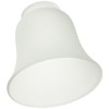 Westinghouse Lighting 8703640 4.3 cm Frosted Glass Bell Shade, White,