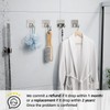 Adhesive Shower Hooks for Inside - Extra Sticky Stainless, Razor
