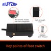 Rilfyzop Industrial Foot Pedal Switch AC 250V,15A,NO/NC Dual Mode,Dustproof and