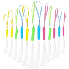 Totority 12PCS Fiber Sticks - Led Light up Party Supplies for Concerts, Festivals, and Events - Colorful Flashing Effects