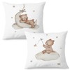 SPBL&L Baby Bear Pillow Covers 18x18, Bear Nursery Decor, Woodland