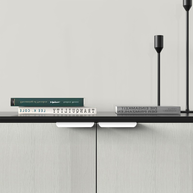 Goldenwarm 10 Pack Kitchen Cabinet Handles 3 Inch White Finger