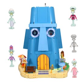 ROLOSO Toy Building Brick Blocks Toys Sets kit Action Figures Pineapple House Patrick Stone Star Home for Boys and Girls Kids Age 2-4, 3-5, 5-7, 8-12 Fans Gift - 1655 pcs